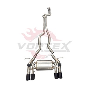 Sistema de escape Catback Vortex Equal Length Valvetronic compatible con BMW M3 F80 M4 F82 S55, sonido de alto rendimiento, garantía de 2 años. - Product Image 1