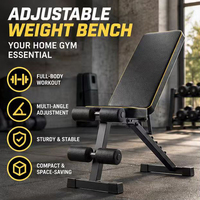 Banc de musculation compact pliable BR-8 77x31x25cm, rangement peu encombrant, revêtement en cuir PU, coussinets en mousse épaisse, banc de gym à domicile OEM