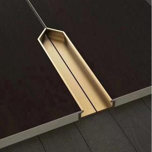 Poignée de porte cachée en alliage d'aluminium fendue simple intégrée pour armoire armoire poignée en corne dissimulée tiroir pour cuisine et salle à manger - Product Image 4