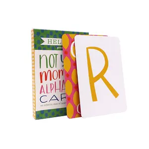교육 인쇄 서비스 아이들을위한 빈 플래시 카드 시력 단어 플래시 카드 알파벳 학습 플래시 카드