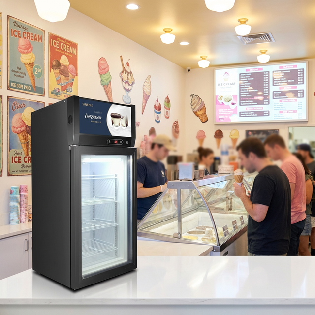 YINZHENG Single Door Mini Gelato Showcase Single-Temperature Ice Cream Fridge Freezer Commercial Refrigeration Equipment