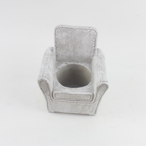 Pot de fleurs en ciment miniature en forme de canapé, classique, mignon, pour plantes succulentes, cactus, <span class=keywords><strong>intérieur</strong></span>/extérieur - Product Image 1