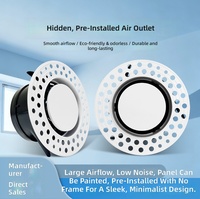 Diffuseur de ventilation d'air frais en plastique à design moderne et durable pour climatisation intérieure, à montage au plafond, pour usage hospitalier