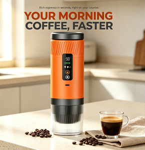 เครื่องชงกาแฟอัตโนมัติรุ่นใหม่ปี 2026 ใช้แบตเตอรี่แบบชาร์จได้ รุ่น KF-JN-04 เครื่องชงกาแฟเอสเพรสโซแบบพกพา ใช้งานง่าย - Product Image 5