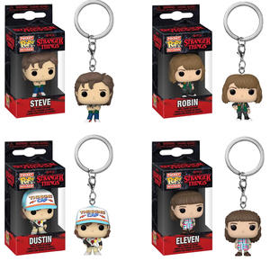 Nouveautés Porte-clés Pop Pocket Stranger Things Eleven Dustin Barb Steve Demogorgon Figurines de film Jouets Cadeau de Noël - Product Image 2