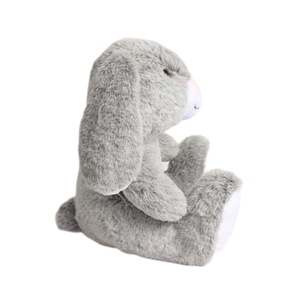 Jouet en peluche lapin doux en tissu recyclé à 100% Animaux en fourrure pour enfants Cadeaux Remplissage en coton PP Idéal pour soulager le stress - Product Image 3