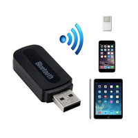 Adaptor Dongle Penerima Audio Stereo Musik Nirkabel Baru dengan Jack 3.5mm USB BT untuk Aux Mobil PC untuk iPhone untuk Samsung.