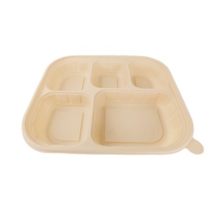 Récipient alimentaire avec couvercle <span class=keywords><strong>plateau</strong></span> d'emballage emballage alimentaire biodégradable coquille de palourde boîte <span class=keywords><strong>à</strong></span> <span class=keywords><strong>emporter</strong></span> de restauration rapide jetable - Product Image 1