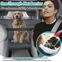 Barrière de voiture universelle pliable durable pour chien, transparente, respirante, anti-rayures, pour SUV et véhicules à hayon