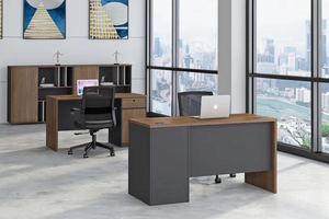 Nuova <span class=keywords><strong>Scrivania</strong></span> Direzionale Curva per Ufficio in Vendita - Product Image 4