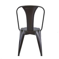 Chaise de salle à manger industrielle empilable en fer, chaise latérale en métal pour restaurant, bistrot, café, bar, maison, cuisine, mobilier