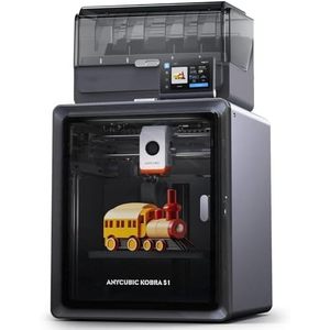 Impresora 3D Kobra S1 220X220X240 mm FDM PLA con Función de Secado, Plataforma Caliente de Vidrio Templado, Enchufe Europeo, Uso en Casa y Oficina, Impresión 3D a 4 Colores - Product Image 1