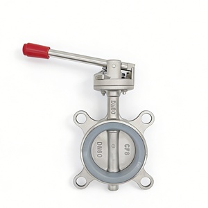 Vannes en acier inoxydable à poignée de type loquet D71X utilisées pour l'alimentation en eau et le drainage, les pipelines de l'industrie alimentaire et chimique - Product Image 1