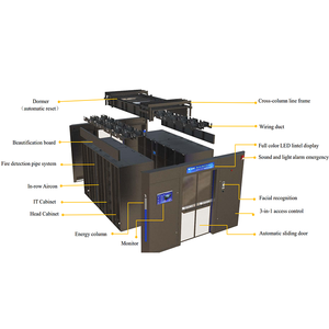 W-TEL Double Row Server Room <b>Cabinet</b> 42U Data Center Solution Prefabricated Modular Data Center - Product Image 3