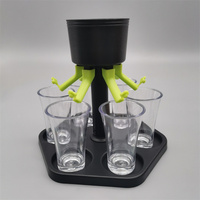 6 Shots bar Accesorios Cerveza Vino Dispensador de licor y soporte Six Glass Cup