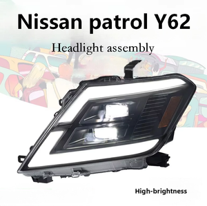 Nuevo Conjunto de Faros LED Modificados de 12V 50W con Luz Diurna y Direccional Transparente para Nissan Patrol Y62 Años 2012-2019 - Product Image 1