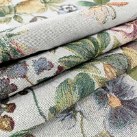 Tissu d'ameublement en velours de gobelin jacquard, fil teint, respirant, textiles de maison et tissu d'ameublement