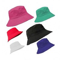 Gorras de sol reversibles de calidad duradera con costuras reforzadas para personal de eventos de promoción de mercado, sombrero tipo pescador personalizado.