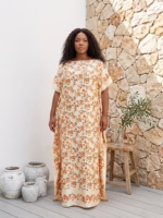 Robe longue en soie multicolores, taille plus, ensemble deux pièces décontracté, robe d'été pour femmes adultes