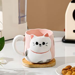 Taza de Cerámica con Diseño de Gato, Taza de Café con Dibujos Animados de Animales, Taza de Cerámica para Amantes de los Gatos - Product Image 4