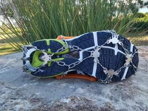 Crampons de ski micro-à 19 griffes en gros, les meilleurs crampons antidérapants pour chaussures, chaînes à glace en acier inoxydable pour la randonnée - Product Image 6