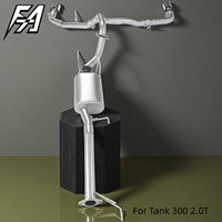 Convient pour Tank 300 400 500 2.0T 3.0T, échappement cat-back à longueurs égales avec commande électronique de soupape, silencieux de 1,5 mm avec double sortie.