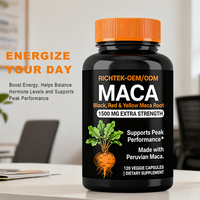 Capsules d'extrait de racine de maca en poudre, marque privée OEM, complément alimentaire de haute qualité, superaliment pour la santé