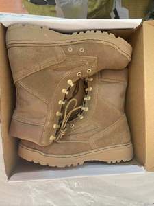 Bottes en daim brun foncé DFT123 LAMAI, bottes tactiques Coyote avec semelle en caoutchouc - Product Image 3