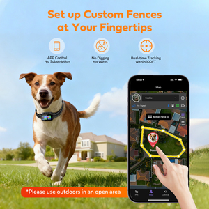 Nouvelle clôture GPS intelligente invisible <span class=keywords><strong>pour</strong></span> chiens : Entraînement de délimitation, clôture polygonale et circulaire <span class=keywords><strong>pour</strong></span> la surveillance des chiens - Product Image 4