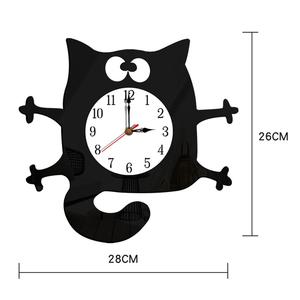 Design moderno orologio da parete a singolo volto cartone animato stile Art Deco a batteria per ufficio e camera da letto a scopo decorativo - Product Image 1