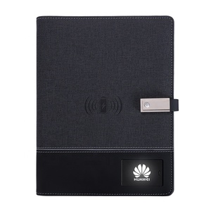 Powerbank portátil inteligente con luz led, <span class=keywords><strong>agenda</strong></span> personalizada, piel, carga inalámbrica - Product Image 3