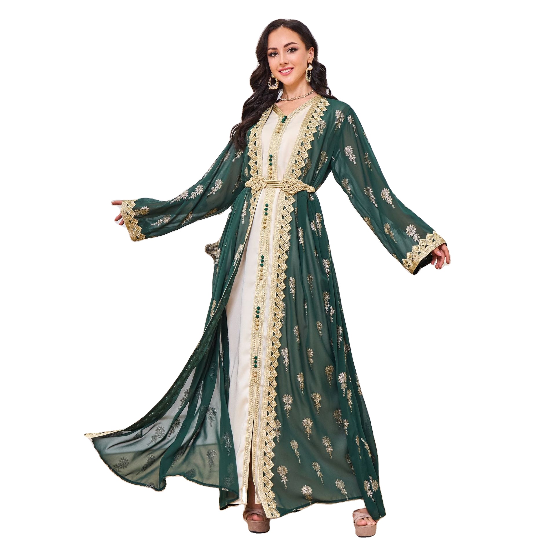 On Sale Dark Green and Gold Dress 1k+ | Alibaba.com