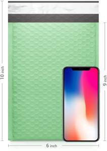 ZGCX Túi Gửi Thư Bong Bóng Màu Xanh Lá Cây Túi Gửi Thư Bong Bóng Màu Đỏ Túi Vận Chuyển Bưu Phẩm Bong Bóng Bằng Nhựa Bao Thư Có Đệm - Product Image 4