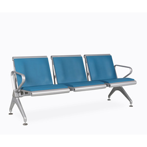 Silla de espera Yu Min Pu Self Skin Row Chair St301p12 de cuatro plazas para hospitales y aeropuertos con pasamanos para uso en exteriores - Product Image 2