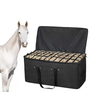Free sample Portable Large Durable <b>Light</b> Cheap New Slow Feeder <b>Rabbit</b> Round Carry Poly Pvc hay Tote Bale Bags Net for Horses - Product Image 1