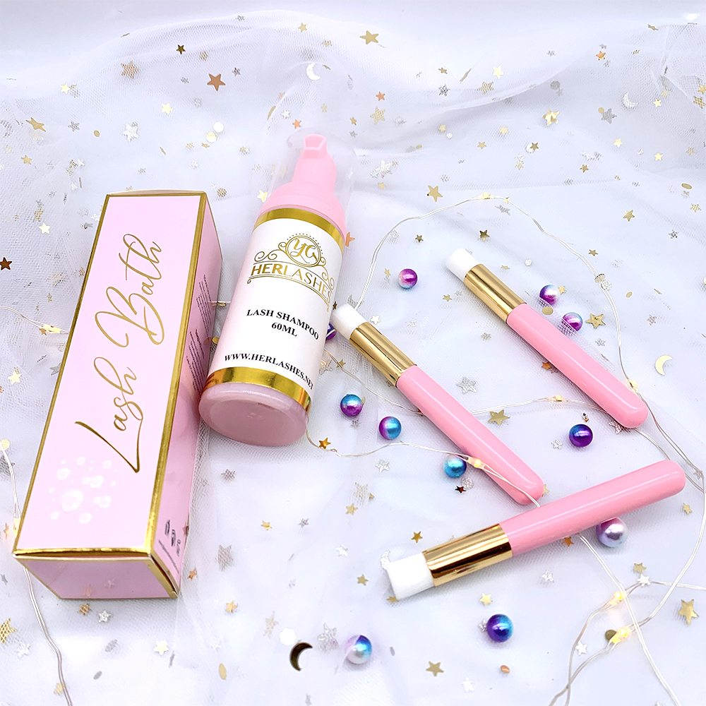 2021 новый модный роскошный пользовательский шампунь для ресниц, очищающее средство, частная марка, шампунь для ресниц оптом с этикеткой