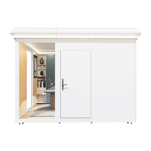 Maison modulaire à coins arrondis au design spacieux, soirée cinéma en famille, cabine préfabriquée, ADU, réunion de famille, repas, maison mobile - Product Image 1