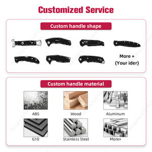 OEM Premium pisau saku lipat baja pegangan donat portabel kekerasan tinggi berburu lipat - Product Image 4