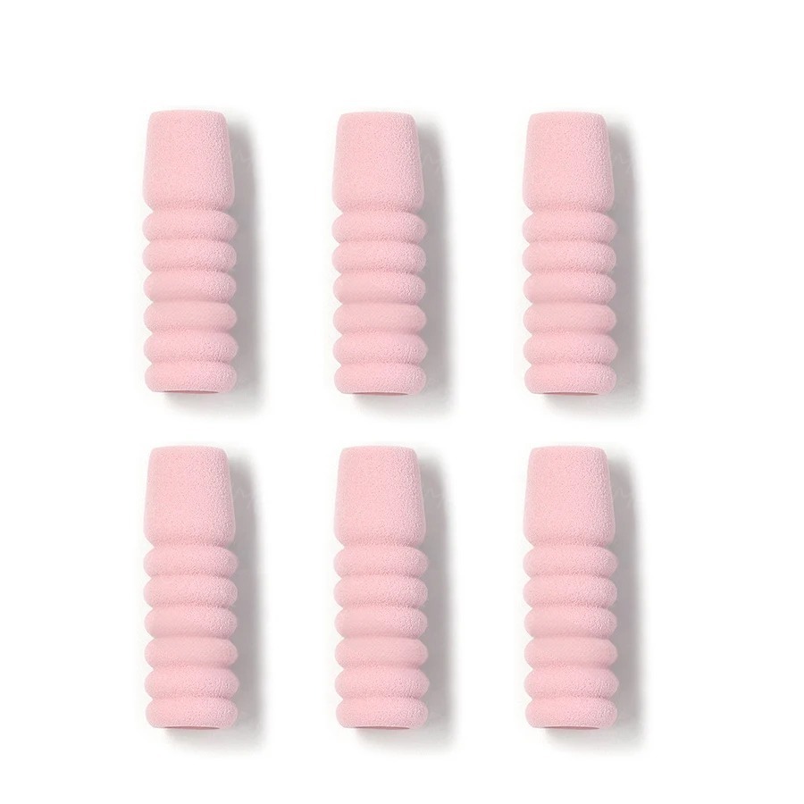 6 ชิ้น สีชมพู