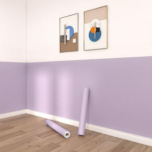 Papier peint auto-adhésif imperméable et résistant à l'humidité en PVC mat de couleur unie en gros pour chambre à coucher, dortoir, chambre locative - Product Image 4