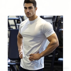 Camiseta de Verano Personalizada de Algodón para Hombre, Cuello Redondo, Estampado Formal, Transpirable, de Secado Rápido, Talla Grande - Product Image 4