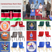 Chaises d'église empilables et interverrouillables pour conférences et prières, avec logo d'église, vente en gros, Afrique