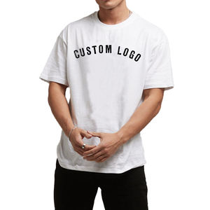 เสื้อยืดคอตตอนผู้ชายไซส์ใหญ่สั่งทำจากโรงงานโดยตรง คุณภาพสูง สตรีทแวร์ คอกลมทรงโอเวอร์ไซส์ 100-250 GSM - Product Image 1