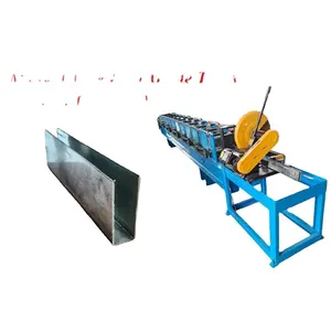 Trilho de guia para máquina formadora de rolos de portas de garagem, trilho din, máquina formadora de rolos, máquina formadora de rolos de guia lateral em U