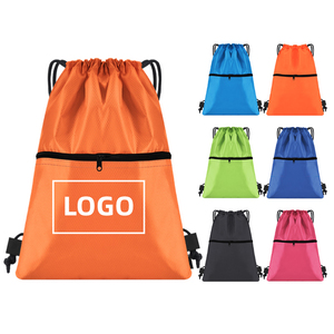 Professional Draw <b>String</b> Sack Pack With Logo Designer Custom Polyester Sport Drawstring <b>Bags</b> Custom <b>String</b> Backpack With Zipper - Product Image 5