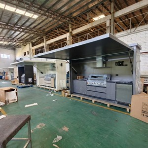 Module de Cuisine Extérieure en Acier Inoxydable SS304 Vente Directe d'Usine, Cuisine d'Extérieur Haute Qualité avec Réfrigérateur et Barbecue pour Patio - Product Image 2
