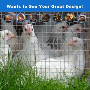 Rotoli di Rete Metallica Saldata Flessibile e Facile da Installare, su Misura per Gabbie per Conigli e Recinti per Animali - Product Image 5