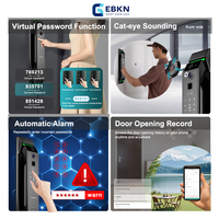 Serrure de porte intelligente Tuya avec reconnaissance faciale 3D et caméra, Cerradura Inteligente 6085/6068, sécurité par empreinte digitale, serrure de porte automatique