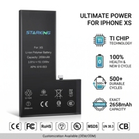 Batterie de remplacement en gros pour X/XS/XR/XS Max - Li-ion polymère haute capacité 100% état neuf OEM/ODM Garantie 18 mois En stock