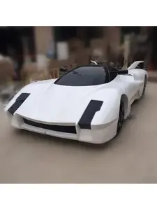 Customized Amusement Park Sports Car Sculpture Decoration Fiberglass Simulation Car Sculpture Large Resin Sculpture